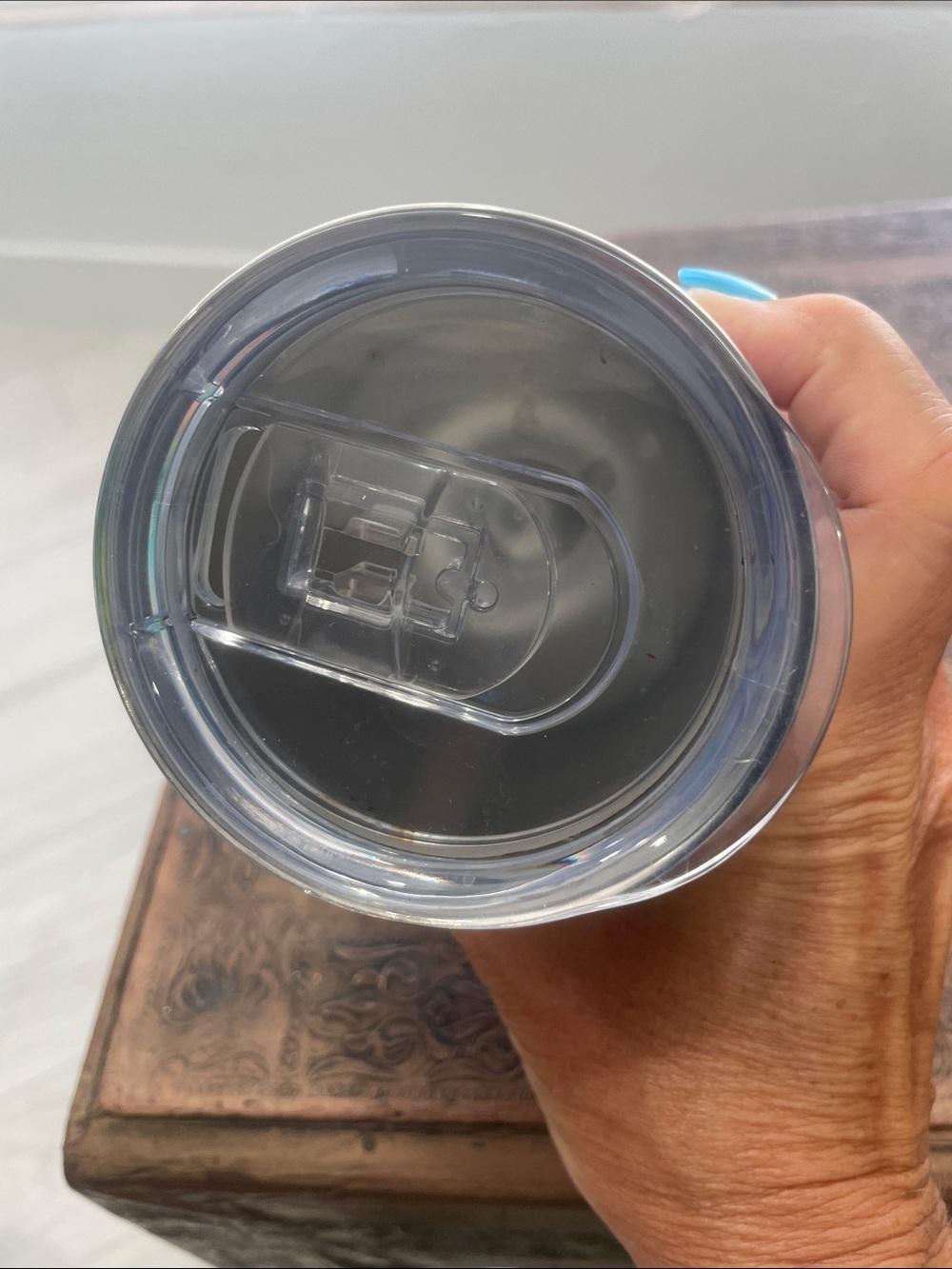 Silver Travel Wine Tumbler - "Best Catch of His Life" - Picture 4 of 5
